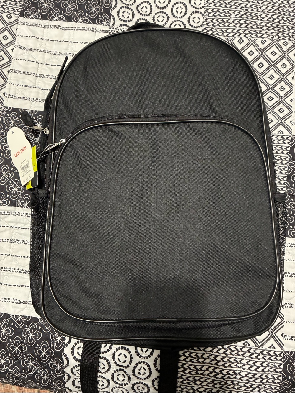 Men's Black Travel Backpack - Lightweight Everyday Bag